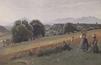 Jean Baptiste Camille  Corot Mornex (mk11) Germany oil painting art